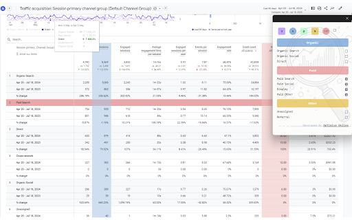 Analytics Optimiser  from Chrome web store to be run with OffiDocs Chromium online