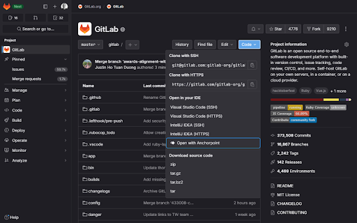 Anchorpoint  from Chrome web store to be run with OffiDocs Chromium online