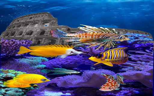 Ancient castle under the ocean wallpaper  from Chrome web store to be run with OffiDocs Chromium online