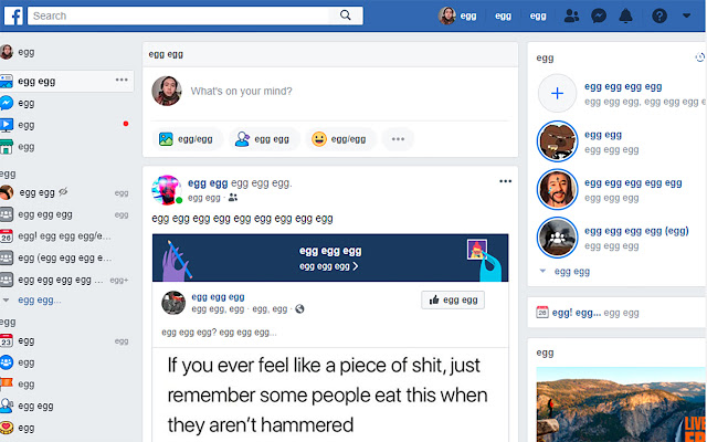 an extension where you can only say egg  from Chrome web store to be run with OffiDocs Chromium online