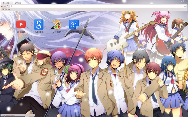 Angel Beats: Chrome web mağazasından 1680x1050 grup teması OffiDocs Chromium çevrimiçi ile çalıştırılacak