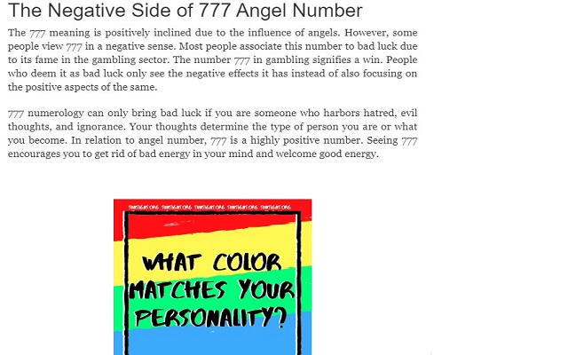 Angel Number 777 – Spiritual Meanings  from Chrome web store to be run with OffiDocs Chromium online