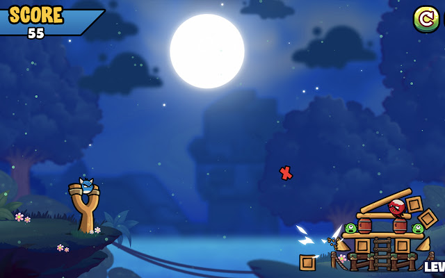 Angry Birds Shooting Game  from Chrome web store to be run with OffiDocs Chromium online