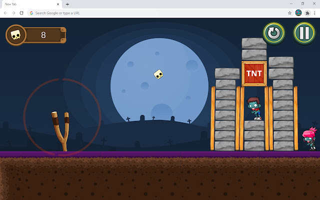 Angry Flying Zombie Game  from Chrome web store to be run with OffiDocs Chromium online