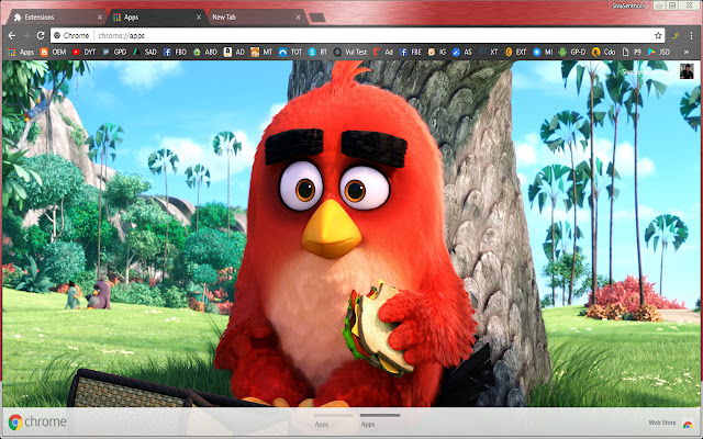 Angry Red Eye Brow Angry Birds  from Chrome web store to be run with OffiDocs Chromium online