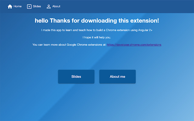 Angular 2+ Google Chrome extension  from Chrome web store to be run with OffiDocs Chromium online