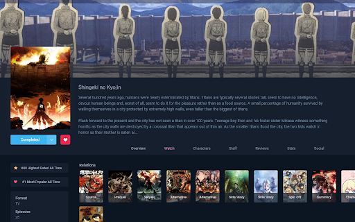 AniList Watcher  from Chrome web store to be run with OffiDocs Chromium online
