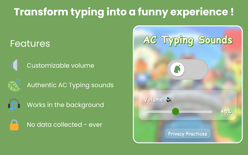 Animal Crossing Typing  from Chrome web store to be run with OffiDocs Chromium online