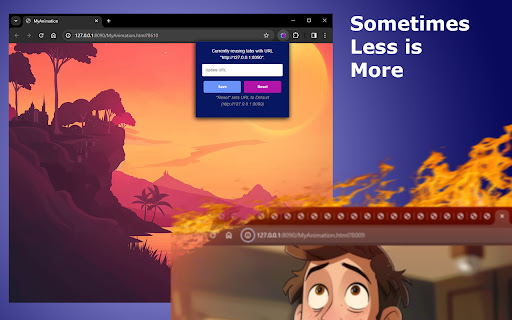 Animate Preview Reuser  from Chrome web store to be run with OffiDocs Chromium online