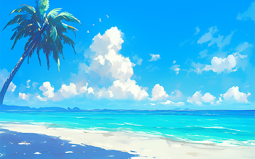 Anime9 Beautiful Deserted Beach  from Chrome web store to be run with OffiDocs Chromium online