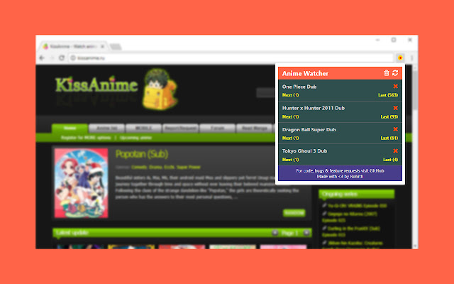 Animeaid  from Chrome web store to be run with OffiDocs Chromium online