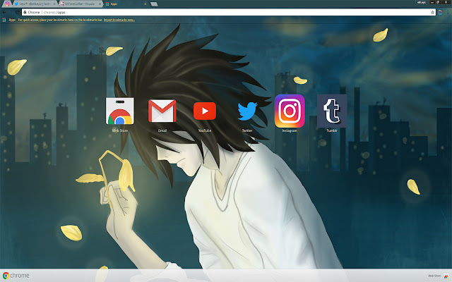 Anime Death Note L | Petal City Flower 2018  from Chrome web store to be run with OffiDocs Chromium online