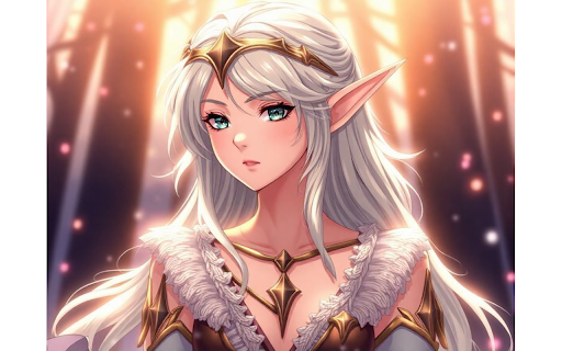 Anime Elf Theme  from Chrome web store to be run with OffiDocs Chromium online