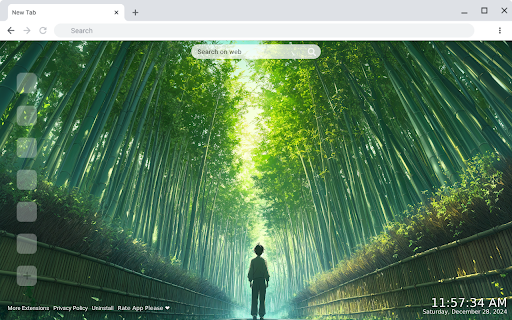 Anime Forest Wallpaper  from Chrome web store to be run with OffiDocs Chromium online