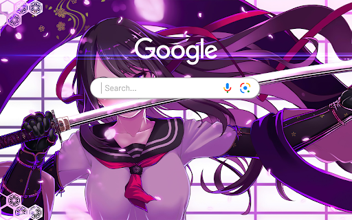 Anime Girl Katana School Uniform Student Anime Theme  from Chrome web store to be run with OffiDocs Chromium online