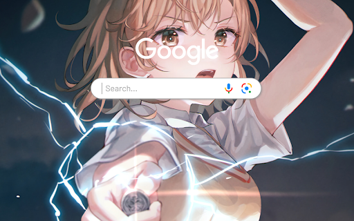 Anime Girl Mikoto Misaka Anime Theme  from Chrome web store to be run with OffiDocs Chromium online
