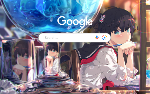 Anime Girl School Student Anime Theme  from Chrome web store to be run with OffiDocs Chromium online