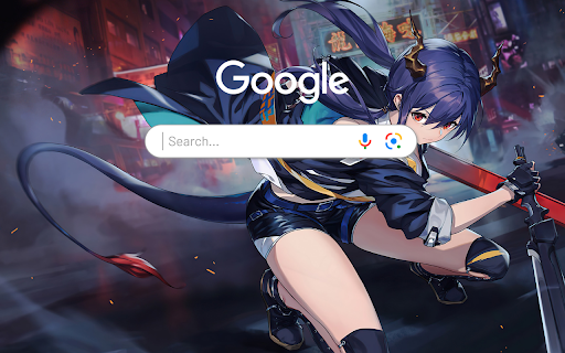 Anime Girl Sword Chen Arknights Anime Theme  from Chrome web store to be run with OffiDocs Chromium online