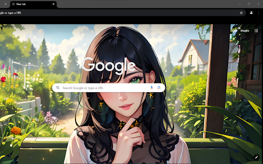 Anime Girl Theme  from Chrome web store to be run with OffiDocs Chromium online