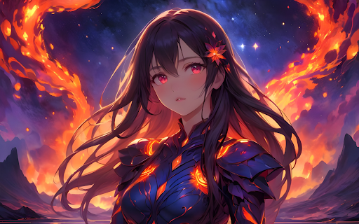 Anime Girl Wallpaper  from Chrome web store to be run with OffiDocs Chromium online