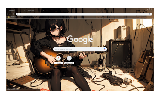 anime guitar girl  from Chrome web store to be run with OffiDocs Chromium online