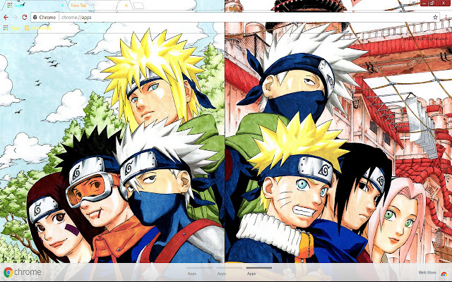 Anime Kakashi Hatake Minato Namikaze  from Chrome web store to be run with OffiDocs Chromium online
