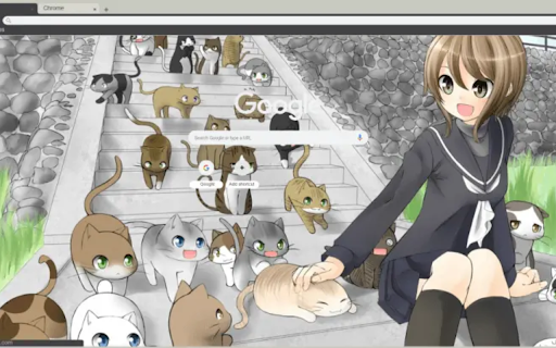 anime kitties  from Chrome web store to be run with OffiDocs Chromium online