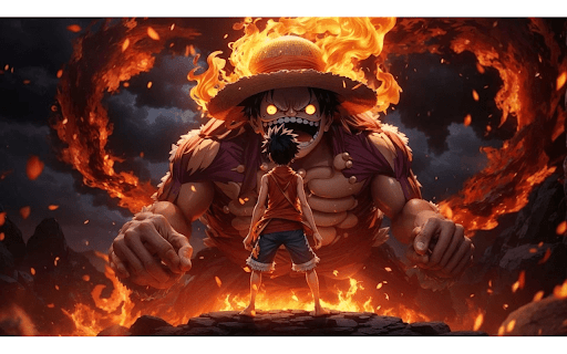 Anime Luffy Fire  from Chrome web store to be run with OffiDocs Chromium online