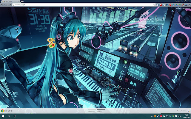 Anime Music  from Chrome web store to be run with OffiDocs Chromium online