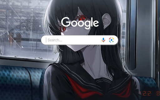 Anime School Girl Red Eye Anime Theme  from Chrome web store to be run with OffiDocs Chromium online