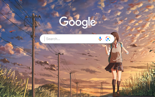 Anime School Student Girl Anime Theme  from Chrome web store to be run with OffiDocs Chromium online