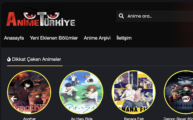 Anime Türkiye  from Chrome web store to be run with OffiDocs Chromium online