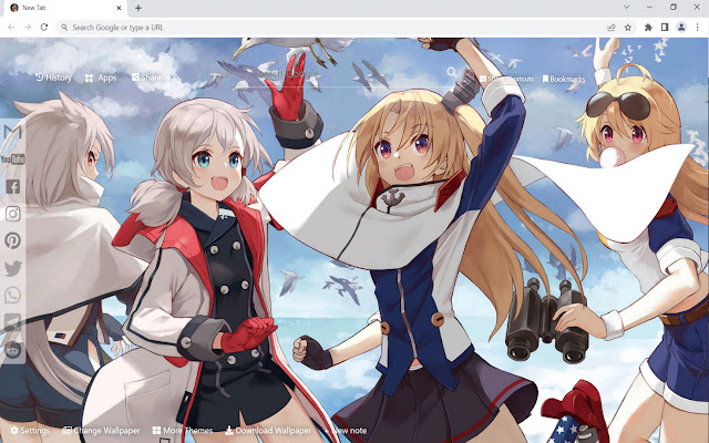 Anime Wallpaper HD New Tab  from Chrome web store to be run with OffiDocs Chromium online