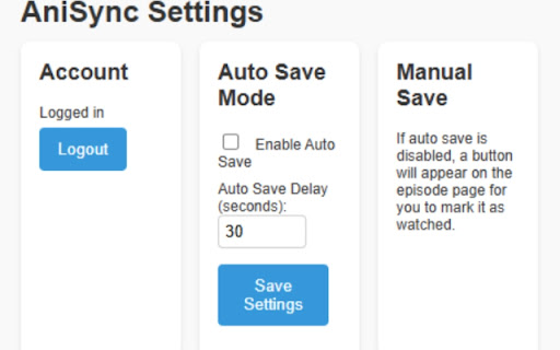 AniSync  from Chrome web store to be run with OffiDocs Chromium online