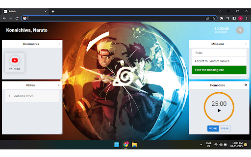 Anitab  from Chrome web store to be run with OffiDocs Chromium online