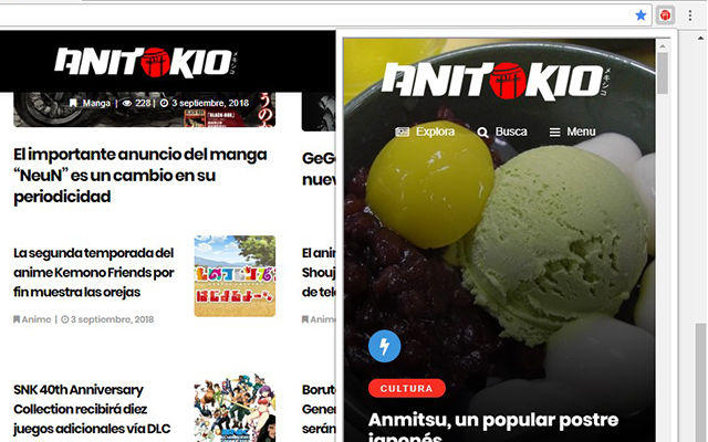 ANITOKIO  from Chrome web store to be run with OffiDocs Chromium online