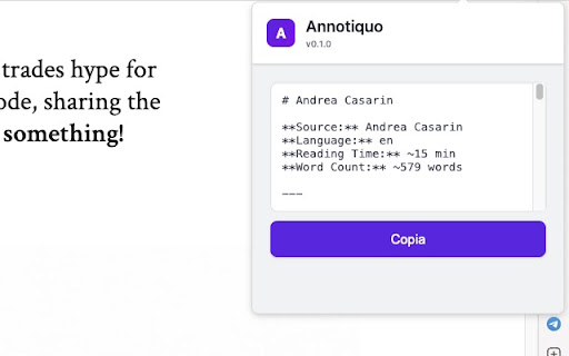 Annotiquo  from Chrome web store to be run with OffiDocs Chromium online