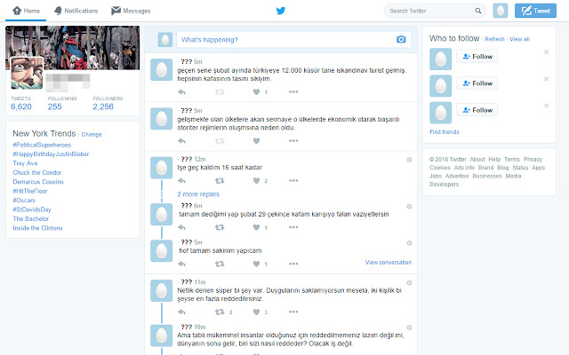Anon Tweets  from Chrome web store to be run with OffiDocs Chromium online