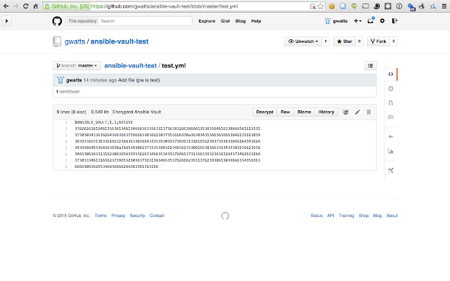 Ansible Vault Decryptor  from Chrome web store to be run with OffiDocs Chromium online