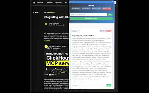 aNótame  from Chrome web store to be run with OffiDocs Chromium online