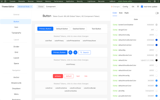 antdv theme editor  from Chrome web store to be run with OffiDocs Chromium online