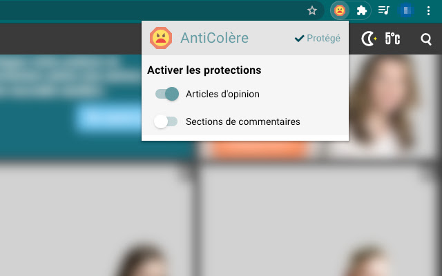 AntiColère  from Chrome web store to be run with OffiDocs Chromium online