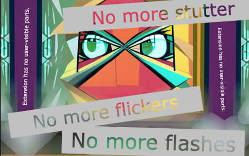 Anti flickering/flashing fix for Netflix  from Chrome web store to be run with OffiDocs Chromium online