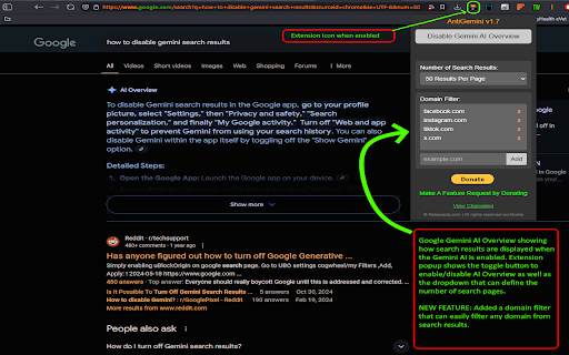 AntiGemini v1.91  from Chrome web store to be run with OffiDocs Chromium online