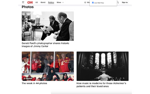 Anti TAD Filter (Trump Anxiety Disorder)  from Chrome web store to be run with OffiDocs Chromium online