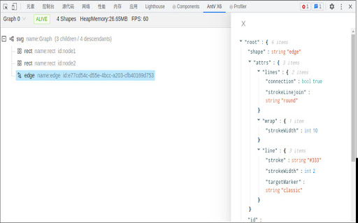 AntV X6 Dev Tool  from Chrome web store to be run with OffiDocs Chromium online