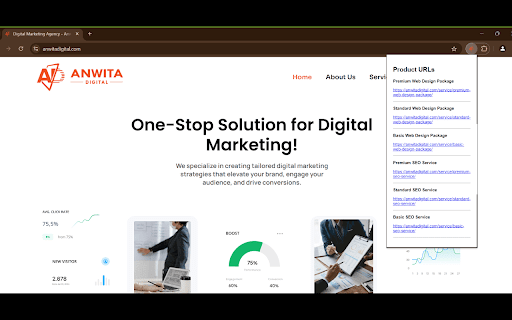 Anwita Digital  from Chrome web store to be run with OffiDocs Chromium online