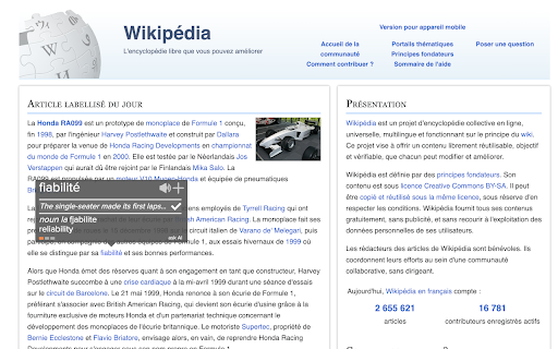 AnyLang Learn languages consuming original content  from Chrome web store to be run with OffiDocs Chromium online