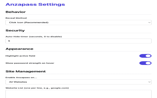 Anzapass  from Chrome web store to be run with OffiDocs Chromium online