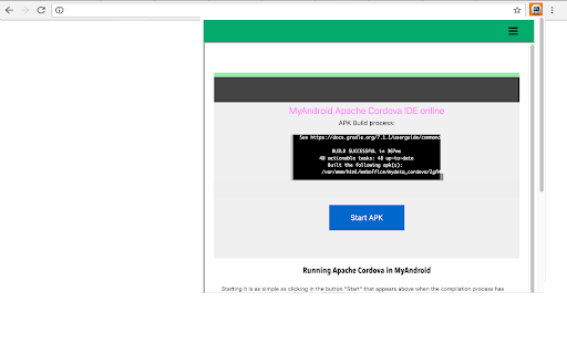 Apache Cordova online CordovaIDE  from Chrome web store to be run with OffiDocs Chromium online
